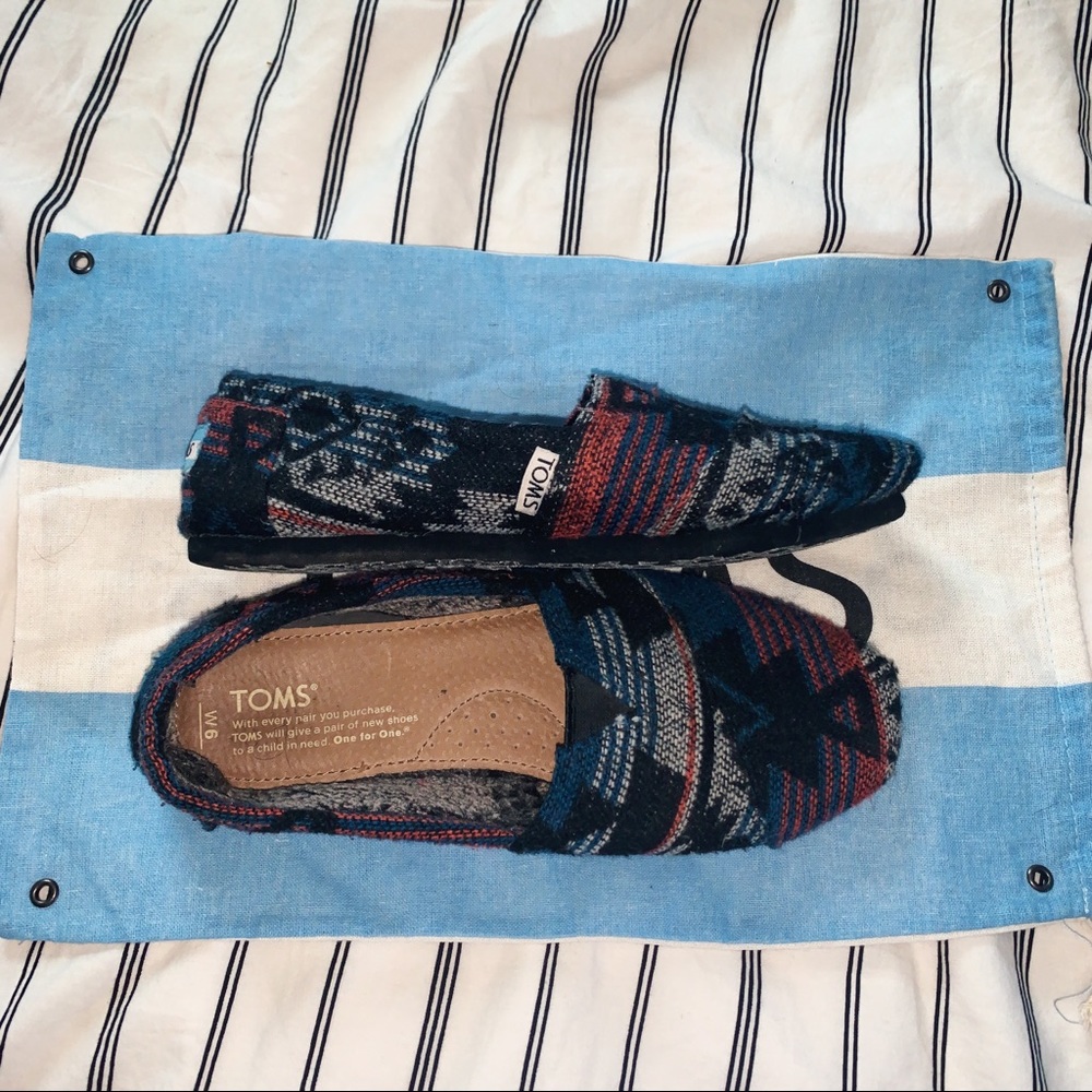 Aztec Print Fuzzy Toms, RARE and DISCONTINUED